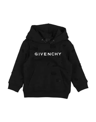 Givenchy Babies'  Toddler Boy Sweatshirt Black Size 5 Cotton, Polyester