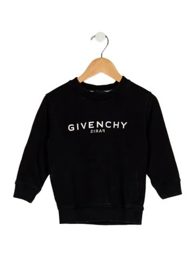 Pre-owned Givenchy Babies' Toddler Boys Branded Crewneck Sweatshirt In Black