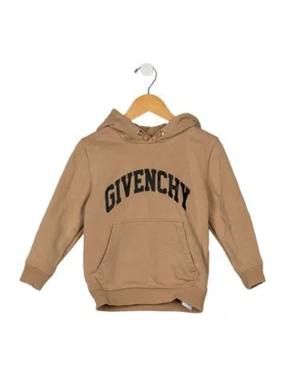 Pre-owned Givenchy Babies' Toddler Boys Branded Pattern Printed Hoodie In Brown