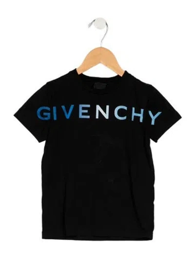 Pre-owned Givenchy Babies' Toddler Boys Branded Pattern Printed Shirt In Black