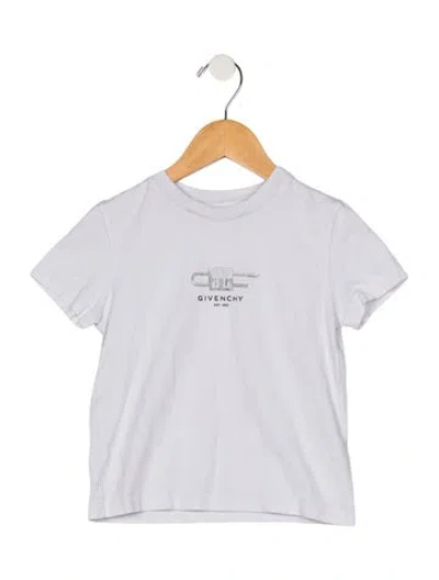 Pre-owned Givenchy Babies' Toddler Boys Branded Pattern Printed Shirt In White