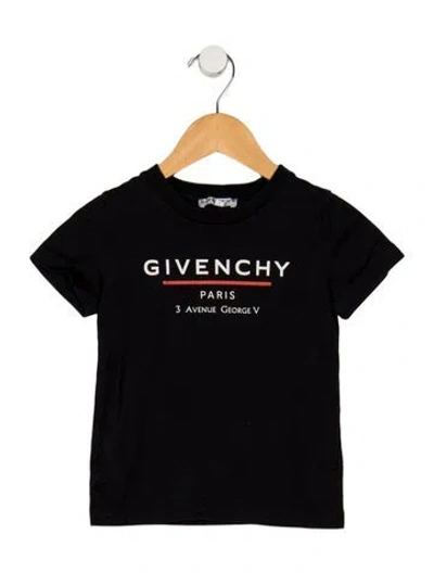 Pre-owned Givenchy Babies' Toddler Boys Branded Pattern Printed Top In Black