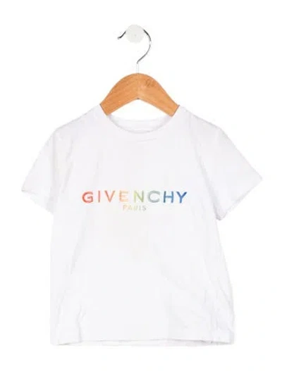 Pre-owned Givenchy Babies' Toddler Boys' Embroidered T-shirt In White