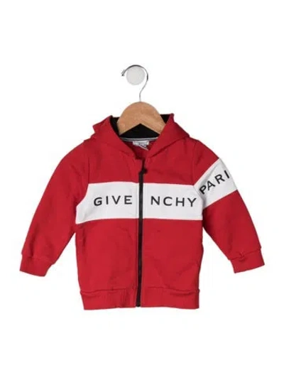 Pre-owned Givenchy Babies' Toddler Boys' Graphic Printed Zip Up Hoodie In Red