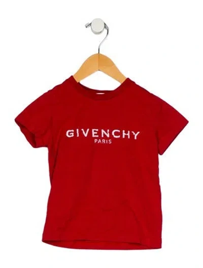 Pre-owned Givenchy Babies' Toddler Boys' Graphic Short Sleeve Shirt In Red