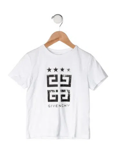 Pre-owned Givenchy Babies' Toddler Boys Logo Print Shirt In White