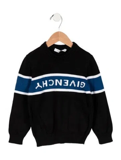 Pre-owned Givenchy Babies' Toddler Boys' Logo Printed Long Sleeve Sweater In Black