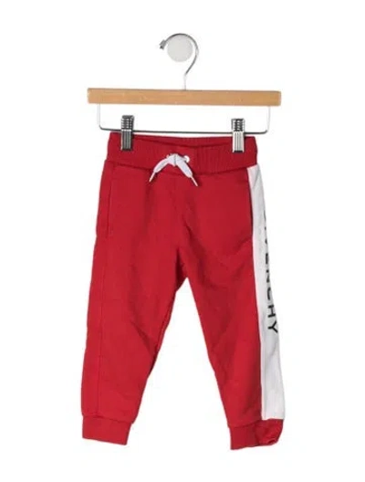 Pre-owned Givenchy Babies' Toddler Boys' Logo Printed Sweatpants In Red