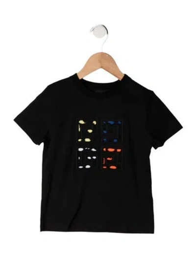 Pre-owned Givenchy Babies' Toddler Boys Logo Shirt In Black