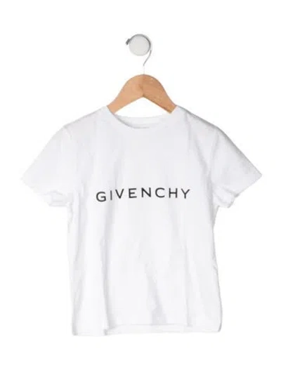 Pre-owned Givenchy Babies' Toddler Boys Logo Shirt In White