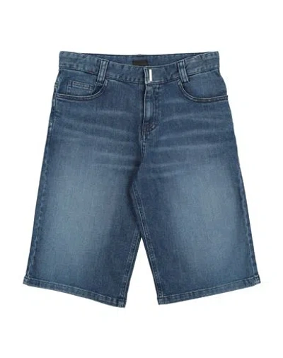 Givenchy Babies'  Toddler Girl Denim Shorts Blue Size 4 Cotton, Elastane