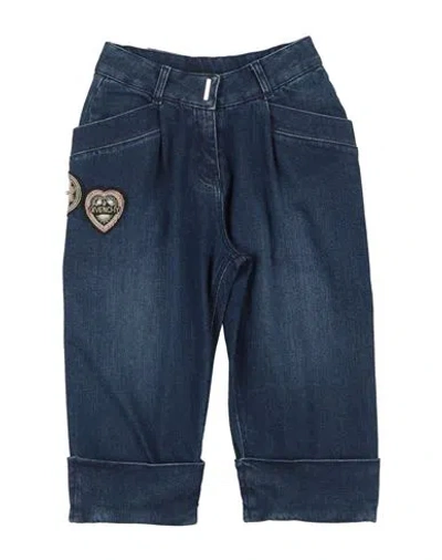 Givenchy Babies'  Toddler Girl Jeans Blue Size 4 Cotton, Elastomultiester, Elastane