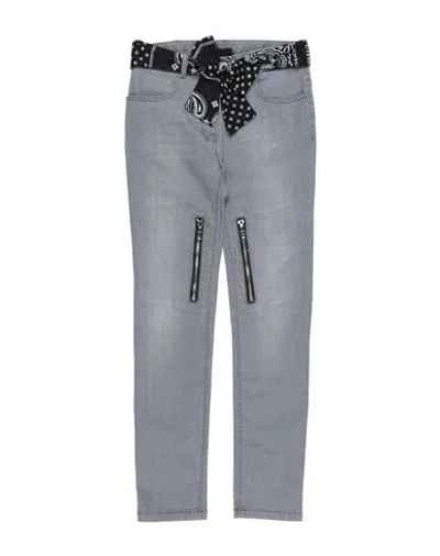 Givenchy Babies'  Toddler Girl Jeans Grey Size 4 Cotton, Elastane