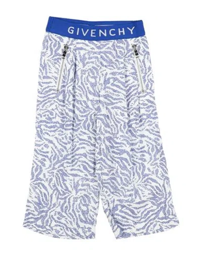 Givenchy Babies'  Toddler Girl Pants Blue Size 5 Cotton, Viscose, Polyamide, Polyester, Elastane