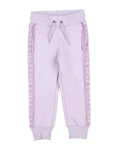 Givenchy Babies'  Toddler Girl Pants Lilac Size 4 Cotton, Polyester In Purple