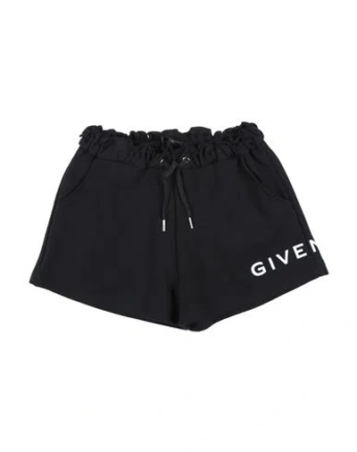 Givenchy Babies'  Toddler Girl Shorts & Bermuda Shorts Black Size 5 Cotton, Polyester