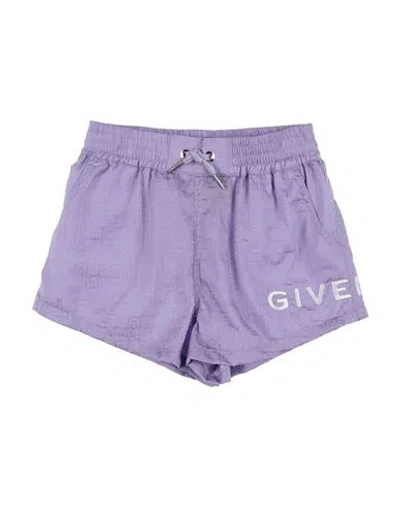 Givenchy Babies'  Toddler Girl Shorts & Bermuda Shorts Light Purple Size 5 Polyamide
