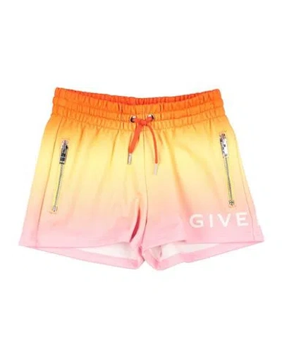 Givenchy Babies'  Toddler Girl Shorts & Bermuda Shorts Yellow Size 5 Cotton
