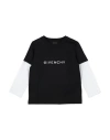 Givenchy Toddler Girl T-shirt Black Size 5 Cotton, Elastane In Black