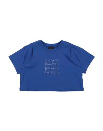 Givenchy Babies'  Toddler Girl T-shirt Navy Blue Size 5 Cotton
