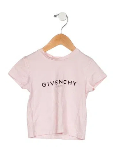 Pre-owned Givenchy Babies' Toddler Girls Branded Pattern Printed Shirt In Pink