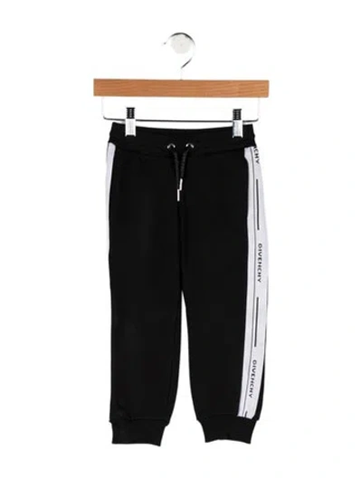 Pre-owned Givenchy Babies' Toddler Girls' Logo Trim Sweatpants In Black