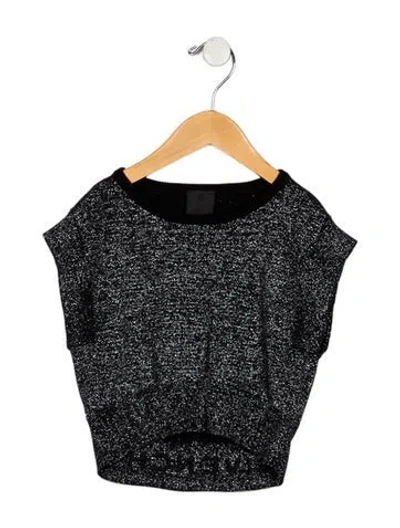 Pre-owned Givenchy Babies' Toddler Girls' Short Sleeve Top In Black