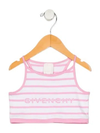 Pre-owned Givenchy Babies' Toddler Girls Sleeveless Embroidered Top In Multi