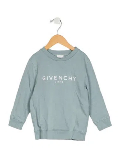 Pre-owned Givenchy Babies' Toddlers' Unisex Printed Long-sleeve Sweatshirt In Blue