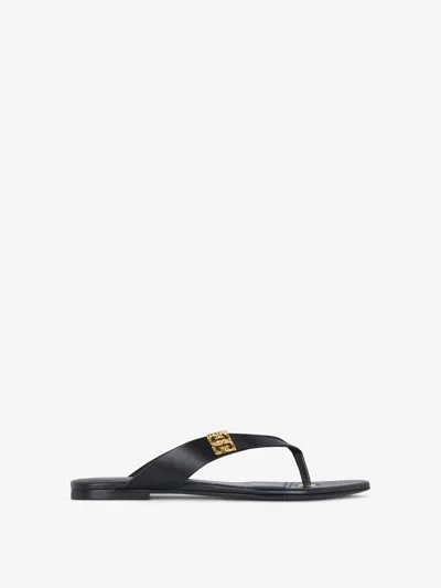 GIVENCHY TONG SANDALS 4G LIQUID IN LEATHER