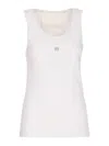 Givenchy Cotton Slim Tank Top In White