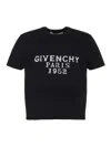 Givenchy Short Sleeves Crop Top In Black