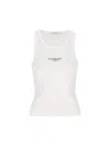 Givenchy Slim Tank Top With Logo Print In White