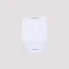 Givenchy Cropped Tank Top In Cotton With Band Clothing In White