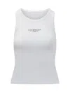 Givenchy Slim Tank Top With Logo Print In White