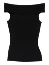 Givenchy Off-shoulder Ribbed Top