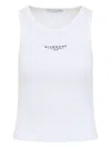 Givenchy Slim Tank Top With Logo Print In White