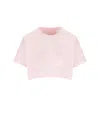 Givenchy Pastel Pink Cotton Crop Top In Pink