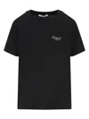 Givenchy Black Crew Neck T-shirt With Logo On Front And Back In Cotton Woman In Black