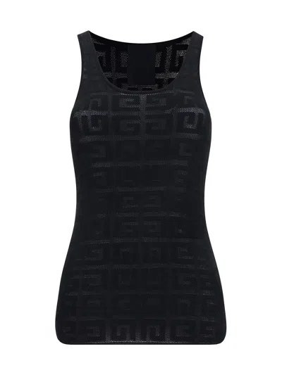 Givenchy Slim Tank Top In 4g Jacquard In Black