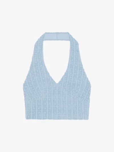Givenchy Top In 4g Cotton Towelling In Blue