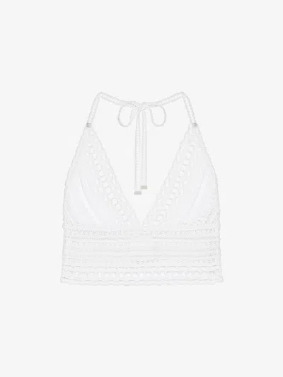 GIVENCHY TOP IN CROCHET WITH 4G DETAIL