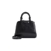 Givenchy Black Buffalo Leather Top Handle Bag In Black