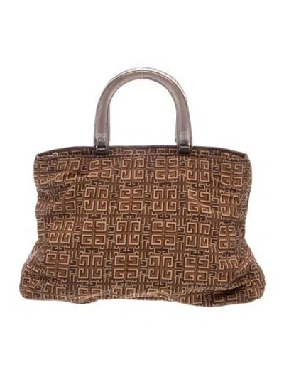 Pre-owned Givenchy Top Handle Bag In Brown