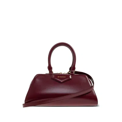 Givenchy Top Handle Logo Tote Bag In Red