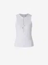 Givenchy Stretch Cotton Tank Top In White