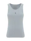 Givenchy Women's White Logo-plaque Cropped Ribbed Cotton-jersey Tank Top In White