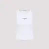 Givenchy Slim Tank Top With Logo Print In White