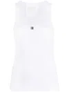 Givenchy Ribbed Tank Top In Gray