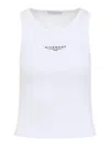 Givenchy Slim Tank Top With Logo Print In White